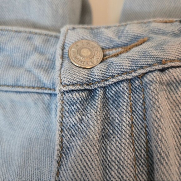 PacSun Mom Jeans Distressed Light Eco Blue Denim Ankle Jeans Size 27 Retro Y2K - Picture 6 of 13